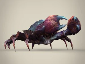 game ready fantasy krab 3D Model