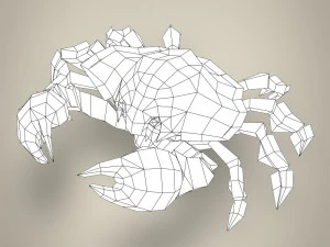 game ready fantasy krab 3D Model
