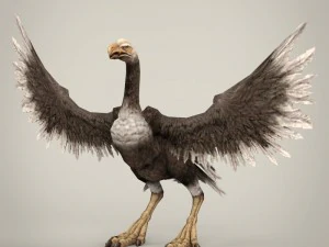 Spielbereiter Fantasy-Geier 3D Modell