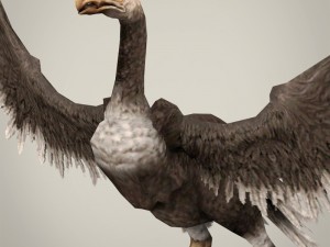game ready fantasy vulture Modèle 3D