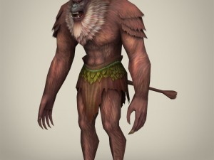 fantasy warrior ape 3D मॉडल