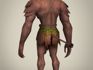 fantasy warrior ape 3D Model