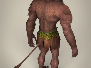 scimmia guerriera fantasy Modello 3D