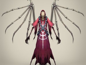 game ready fantasy death skeleton Modelo 3D
