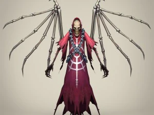 game ready fantasy death skeleton 3D Model