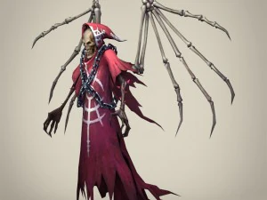 game ready fantasy death skeleton 3D Model