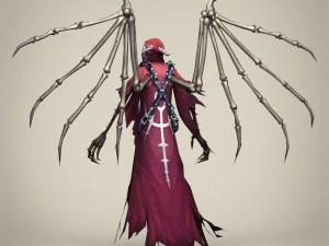 game ready fantasy death skeleton 3D Model