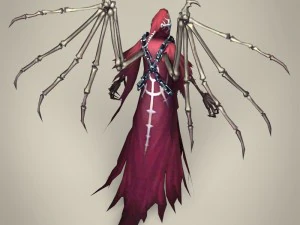 game ready fantasy death skeleton 3D Model
