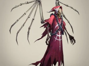 game ready fantasy death skeleton 3D Model