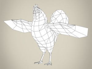 game ready realistic cock Modelo 3D