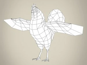 game ready realistic cock 3D Model