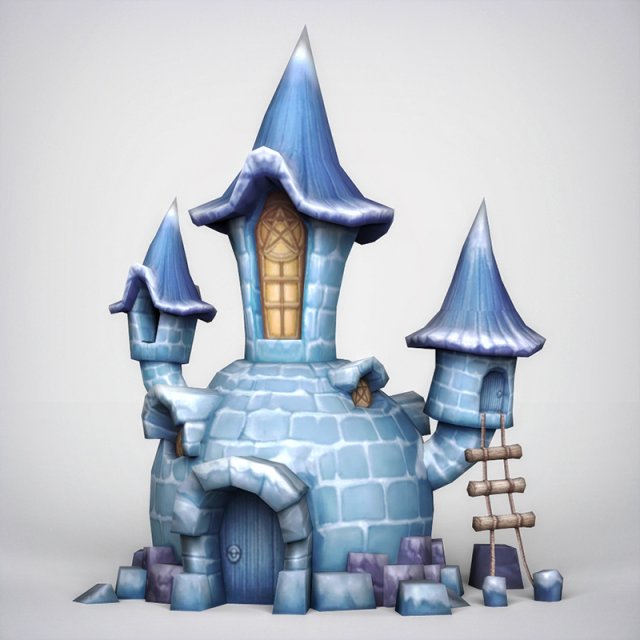 fantasy igloo 3D Модель .c4d .max .obj .3ds .fbx .stl .blend 