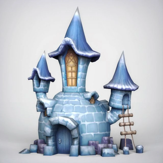fantasy igloo 3D Model .c4d .max .obj .3ds .fbx .stl .blend 