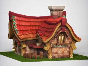 fantasy sweet house 3D Model