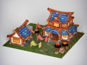 fantasy house Model 3D