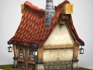 fantasy wooden home 3D Model