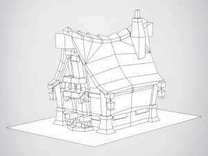fantasy wooden home Modelo 3D