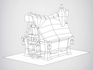 fantasy wooden home 3D Model