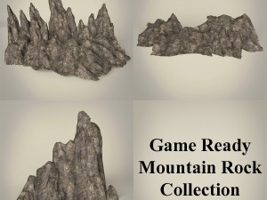 game ready mountain rocks collection 3D मॉडल