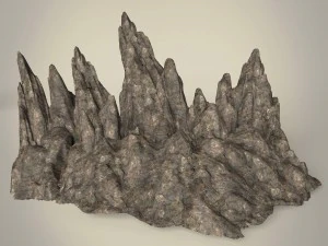game ready mountain rocks collection 3D Model