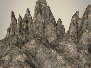 game ready mountain rocks collection Model 3D