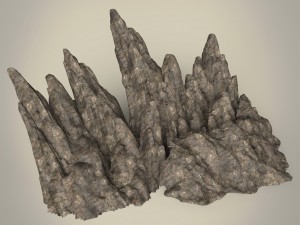 game ready mountain rocks collection Model 3D