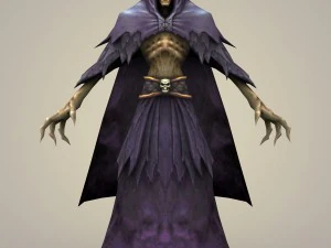 game ready fantasy skeleton death lord 3D Model