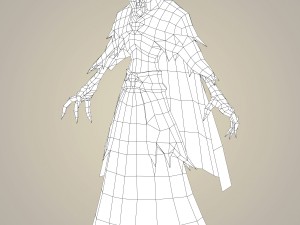 game ready fantasy skeleton death lord Modelo 3D