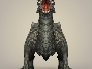 game ready fantasy monster dragon 3D Model