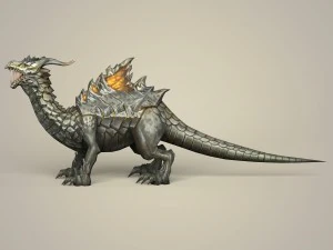游戏准备好幻想怪物龙 3D 模型