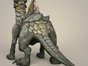 game ready fantasy monster dragon 3D Model