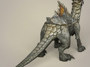 game ready fantasy monster dragon 3D Model