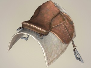 game ready realistic horse saddle collection 3D 模型