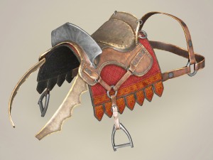 game ready realistic horse saddle collection 3D 模型