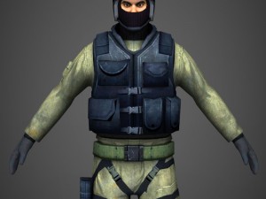 game ready military commando Modelo 3D