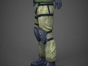 game ready military commando Modelo 3D
