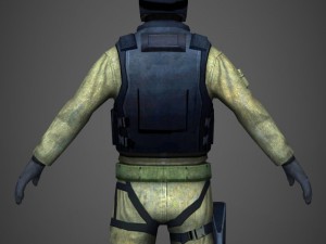 game ready military commando Modelo 3D