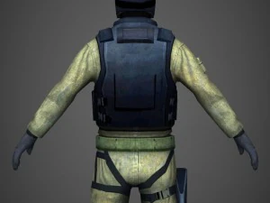 game ready military commando 3D Model