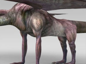 game ready prehistoric dragon 3D Model