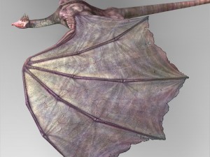 game ready prehistoric dragon 3D Модель