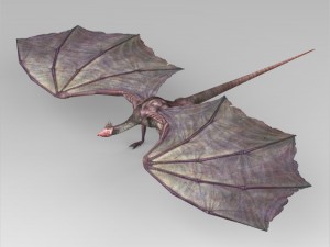 game ready prehistoric dragon 3D Модель