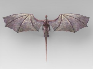 game ready prehistoric dragon 3D Модель