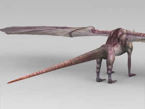game ready prehistoric dragon 3D Модель