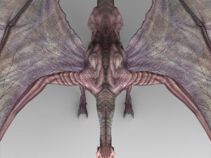 game ready prehistoric dragon 3D Модель
