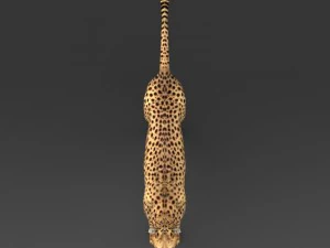 game ready low poly leopard 3D Model