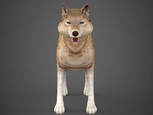 game ready wolf 3D Model