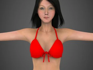 Babita donna realistica Modello 3D