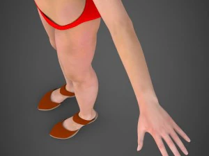 Babita donna realistica Modello 3D