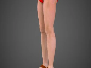 Babita donna realistica Modello 3D