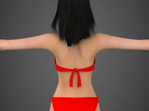 Babita donna realistica Modello 3D